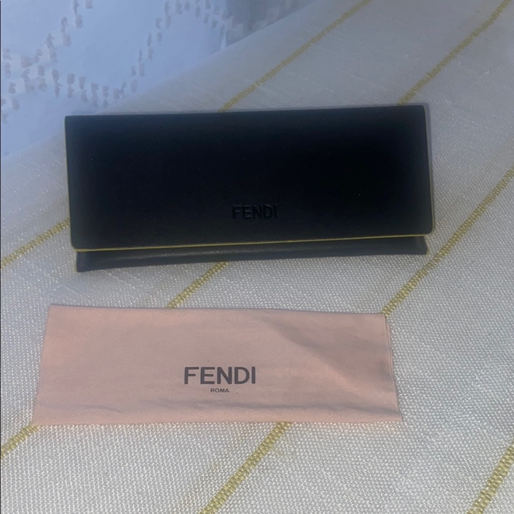 Fendi Black and yellow Sunglasses Case